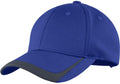  Sport-Tek Pique Colorblock Cap-Regular-Sport-Tek-True Royal/Graphite-OSFA-Thread Logic no-logo