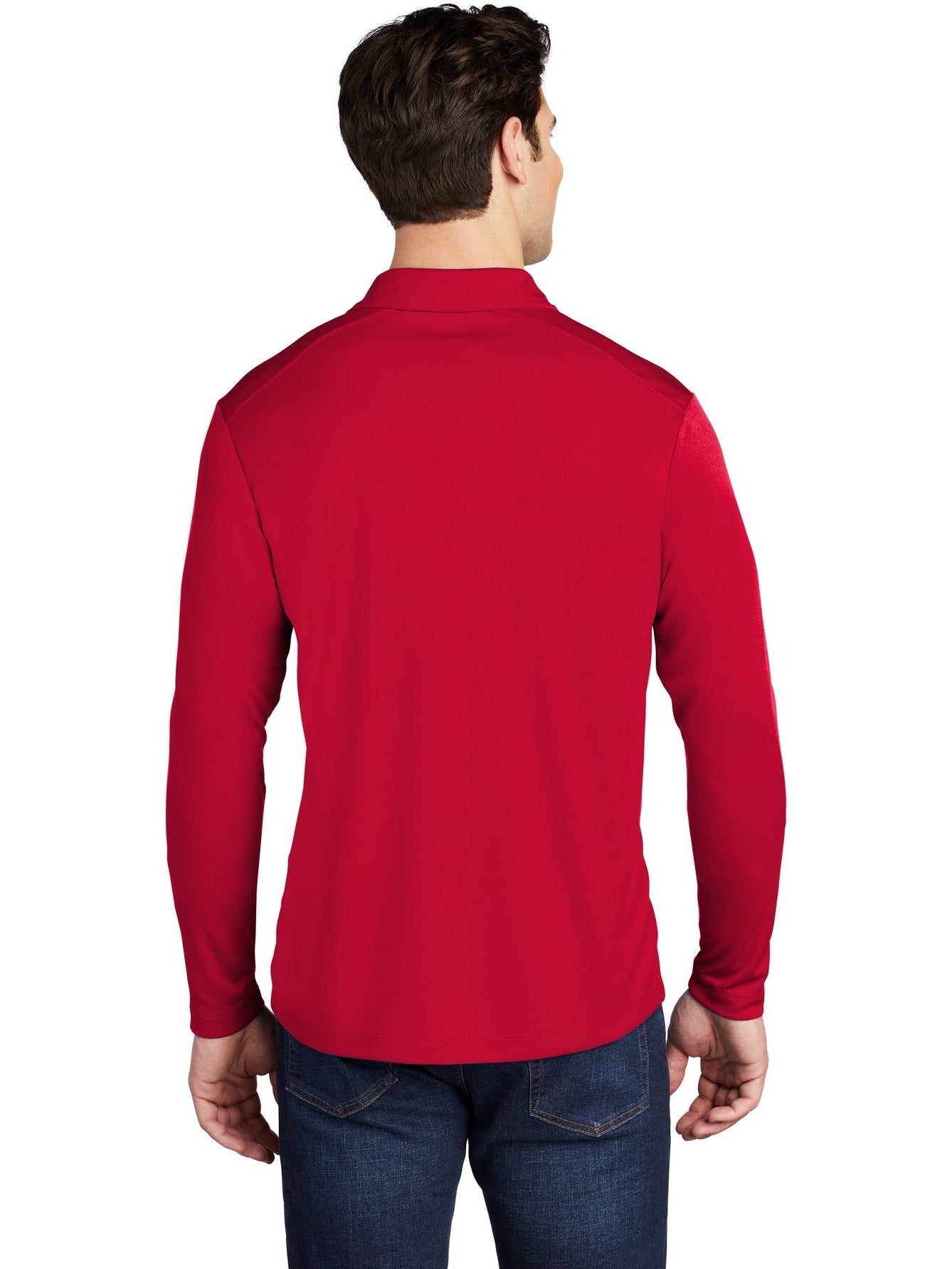 no-logo Sport-Tek Posi-UV Pro Long Sleeve Polo-Regular-Sport-Tek-Thread Logic