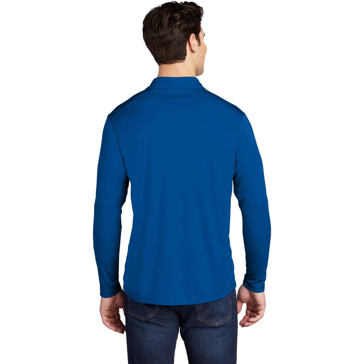 no-logo Sport-Tek Posi-UV Pro Long Sleeve Polo-Regular-Sport-Tek-Thread Logic