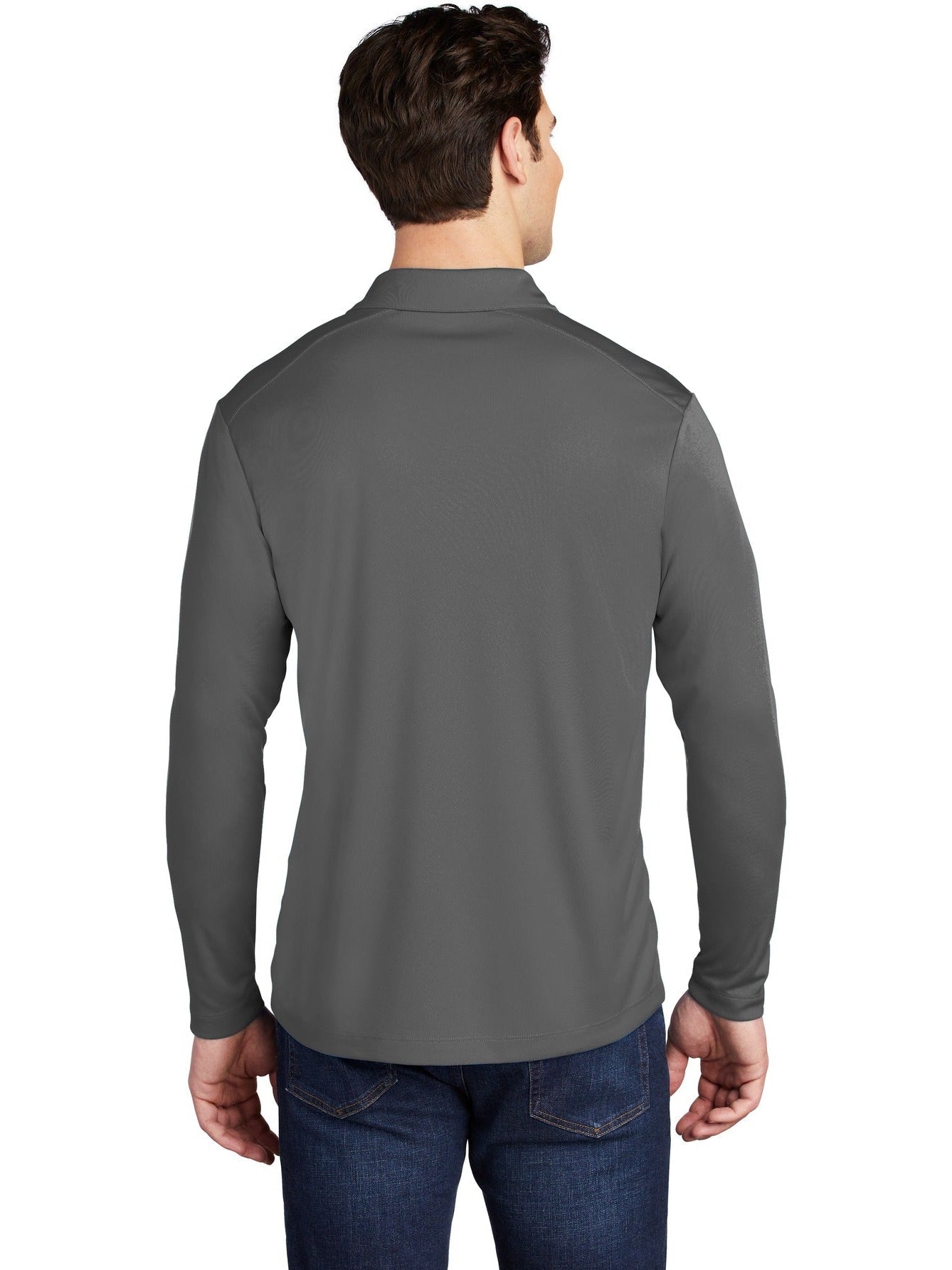 no-logo Sport-Tek Posi-UV Pro Long Sleeve Polo-Regular-Sport-Tek-Thread Logic