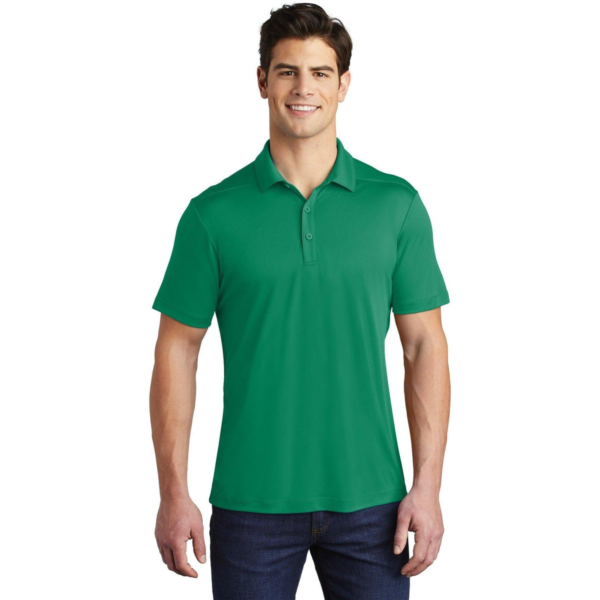 no-logo  Sport-Tek Posi-UV Pro Polo-Regular-Sport-Tek-Kelly Green-S-Thread Logic