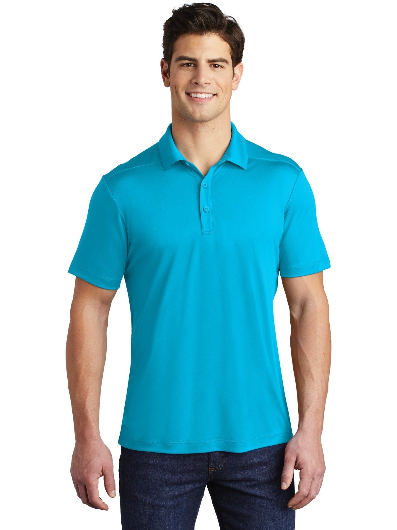  Sport-Tek Posi-UV Pro Polo-Regular-Sport-Tek-Sapphire-S-Thread Logic