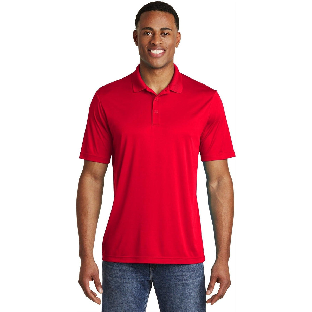 no-logo  Sport-Tek PosiCharge Competitor Polo-Regular-Sport-Tek-True Red-S-Thread Logic