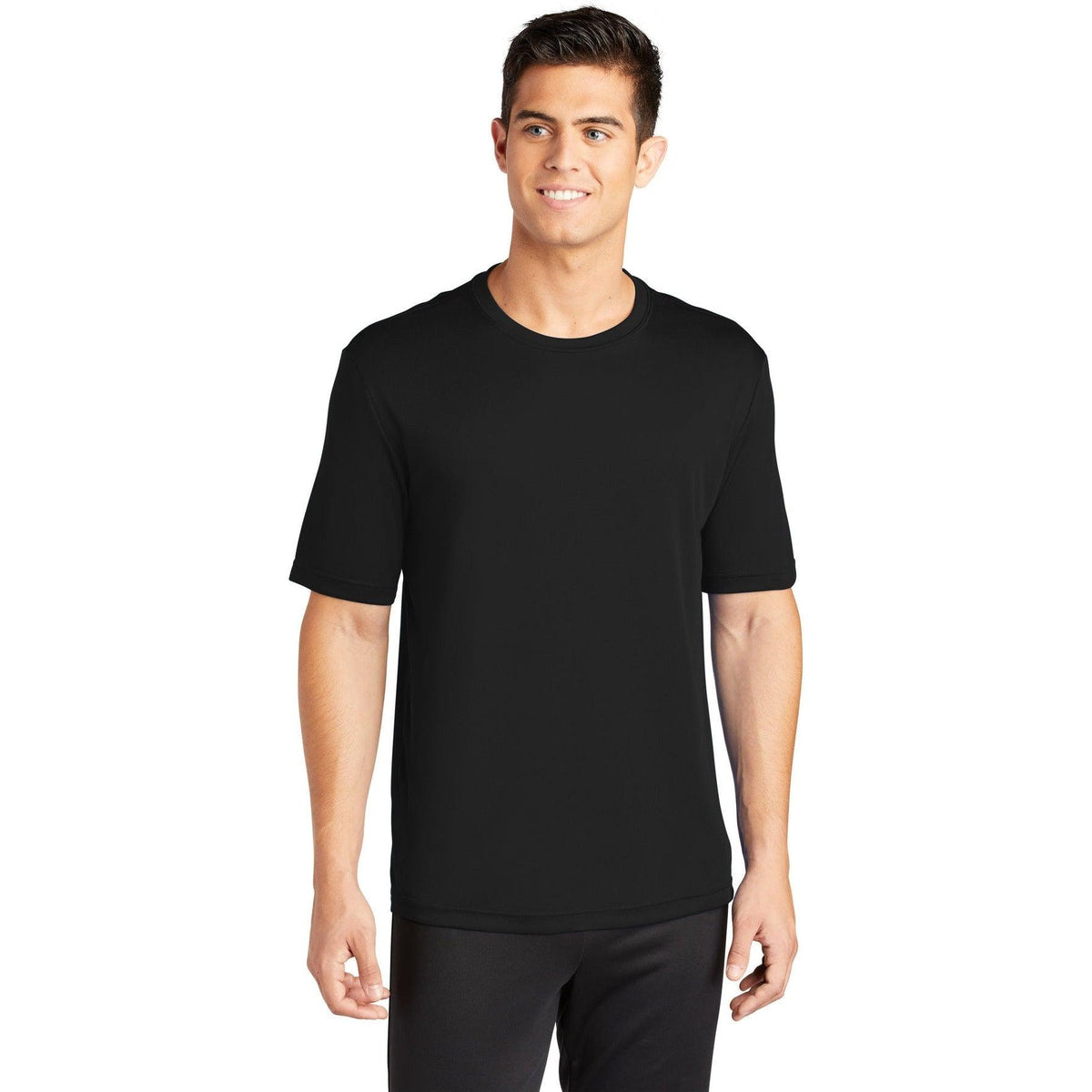 no-logo Sport-Tek PosiCharge Competitor Tee-Polos-Sport-Tek-Black-S-Thread Logic