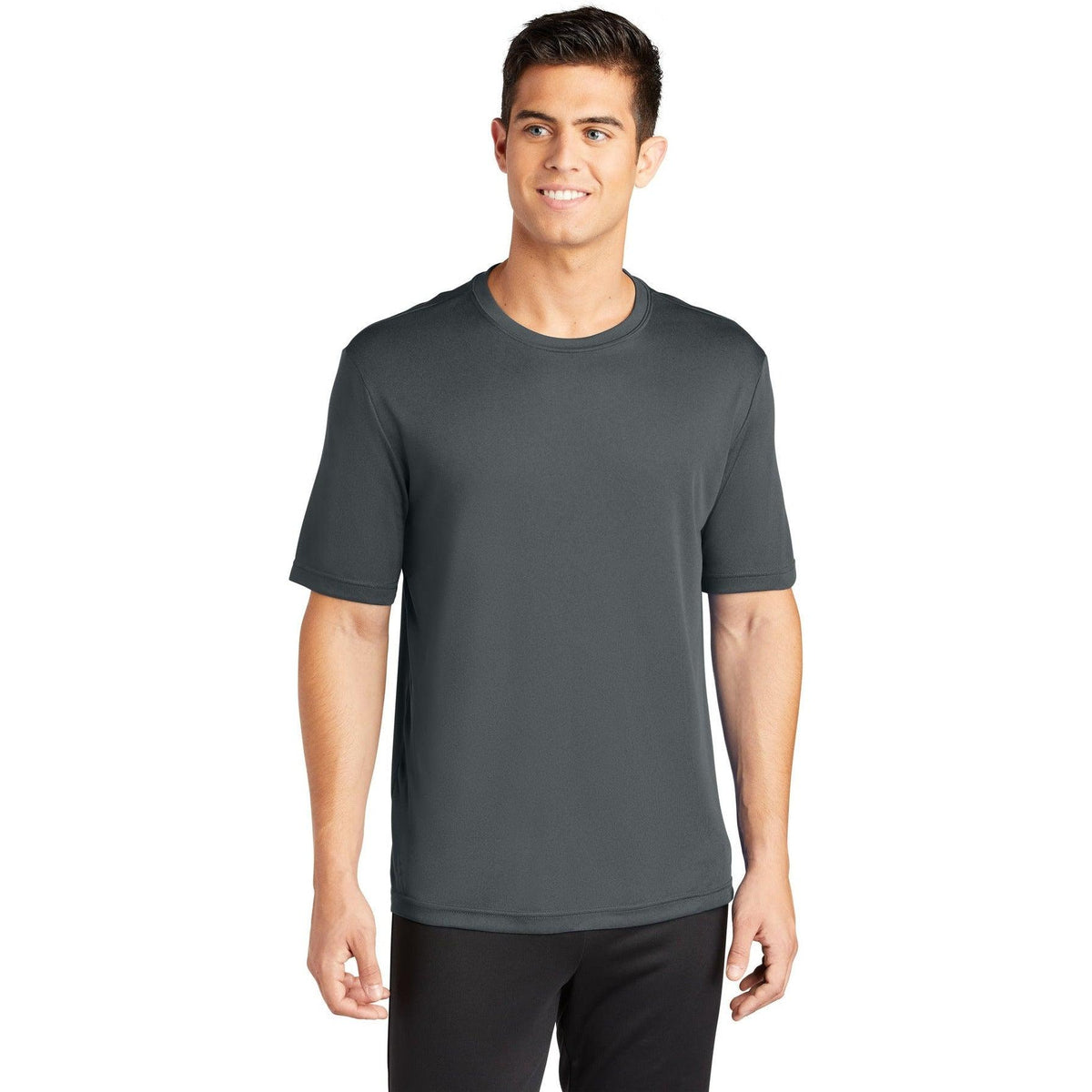 no-logo Sport-Tek PosiCharge Competitor Tee-Polos-Sport-Tek-Iron Grey-S-Thread Logic