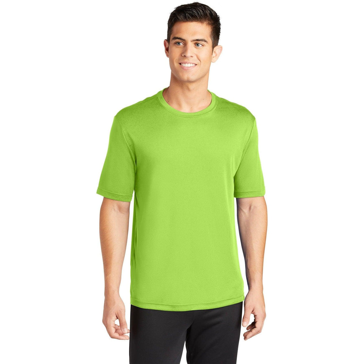 no-logo Sport-Tek PosiCharge Competitor Tee-Polos-Sport-Tek-Lime Shock-S-Thread Logic