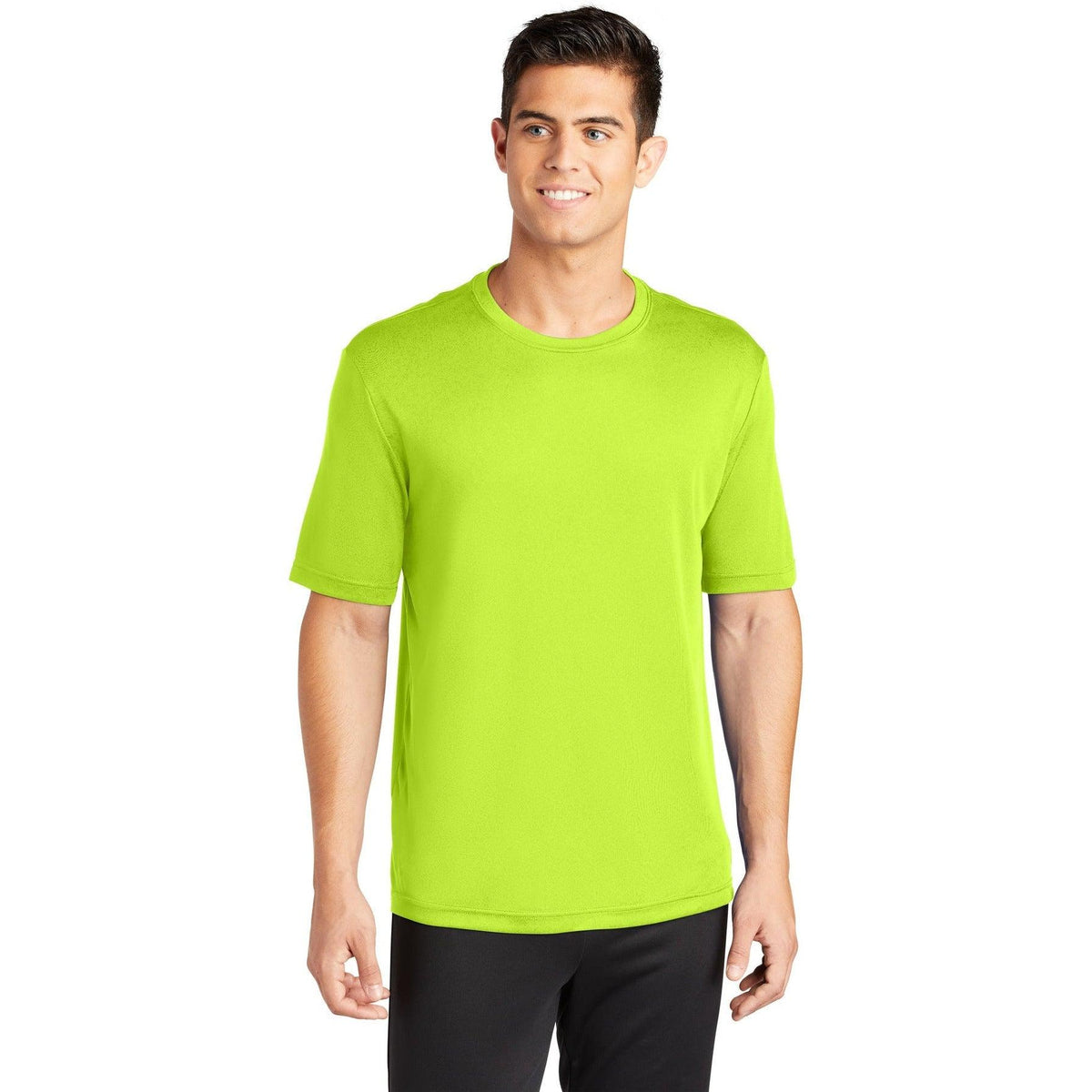 no-logo Sport-Tek PosiCharge Competitor Tee-Polos-Sport-Tek-Neon Yellow-S-Thread Logic
