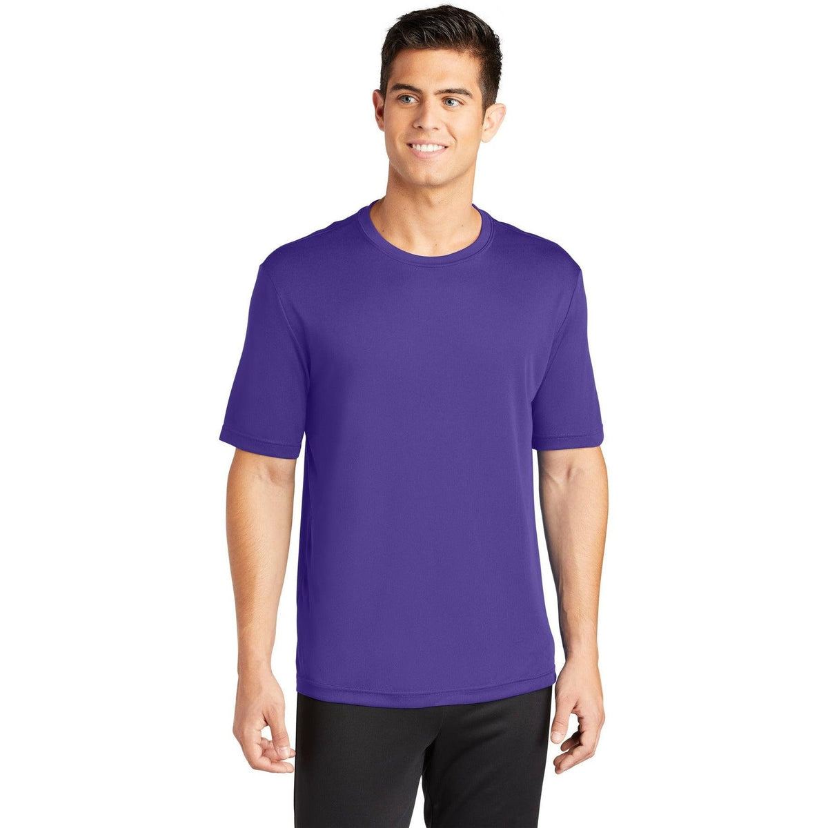 no-logo Sport-Tek PosiCharge Competitor Tee-Polos-Sport-Tek-Purple-S-Thread Logic