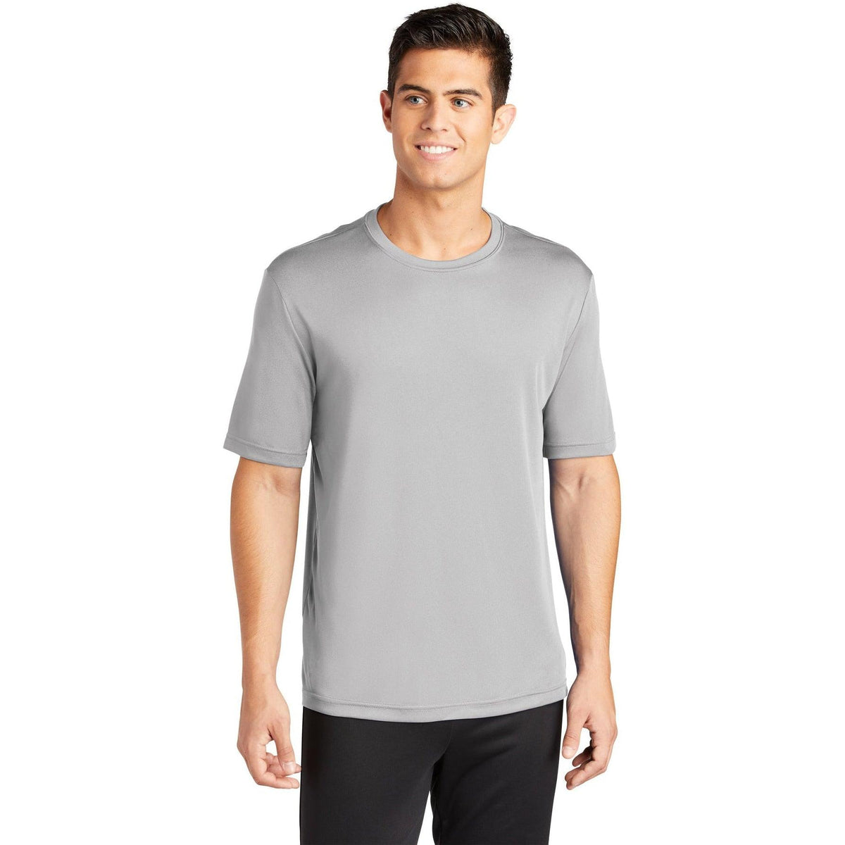no-logo Sport-Tek PosiCharge Competitor Tee-Polos-Sport-Tek-Silver-S-Thread Logic