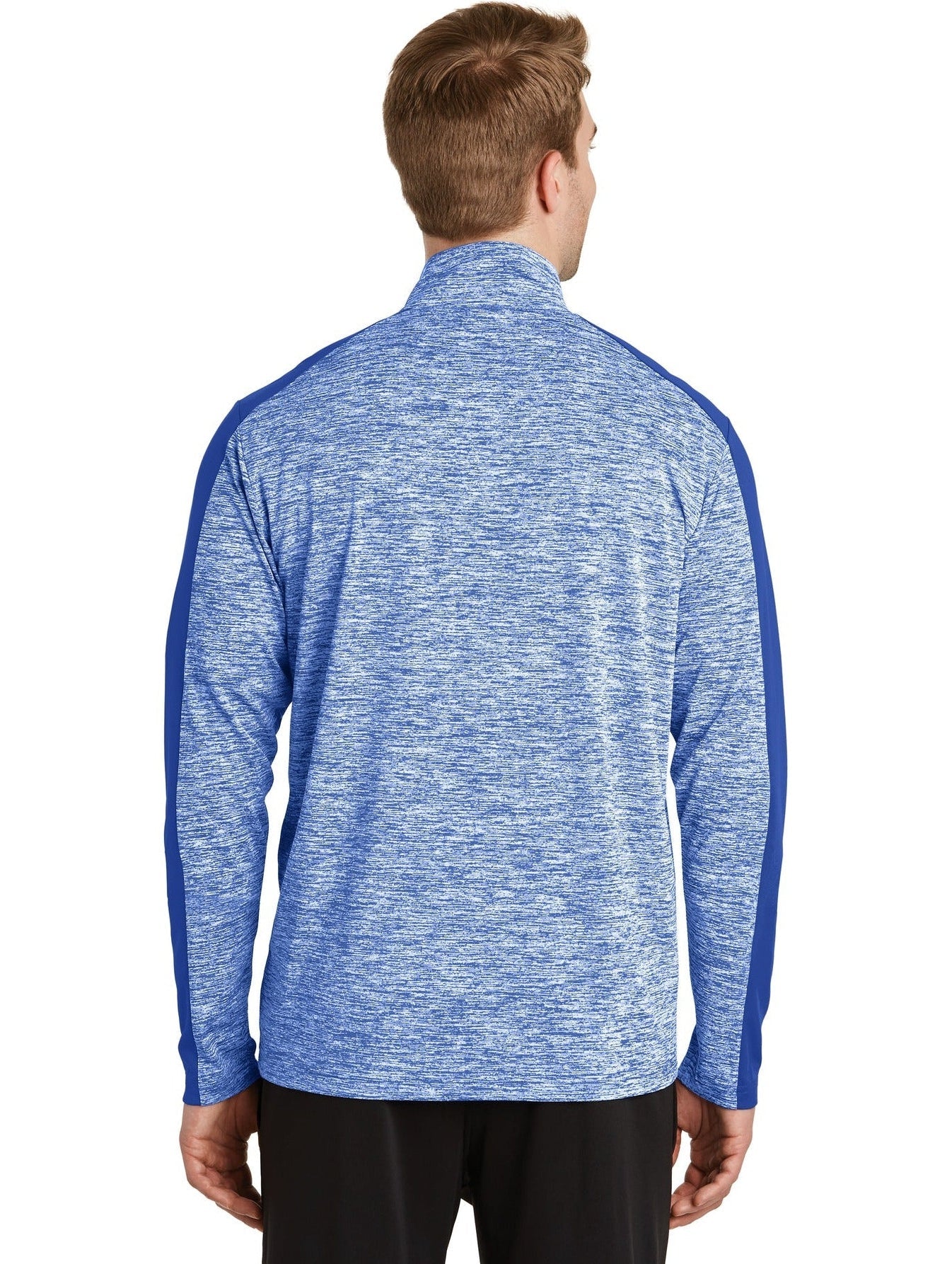 no-logo Sport-Tek PosiCharge Electric Heather Colorblock 1/4-Zip Pullover-Regular-Sport-Tek-Thread Logic