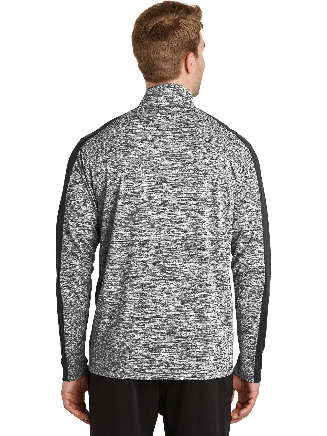 no-logo Sport-Tek PosiCharge Electric Heather Colorblock 1/4-Zip Pullover-Regular-Sport-Tek-Thread Logic