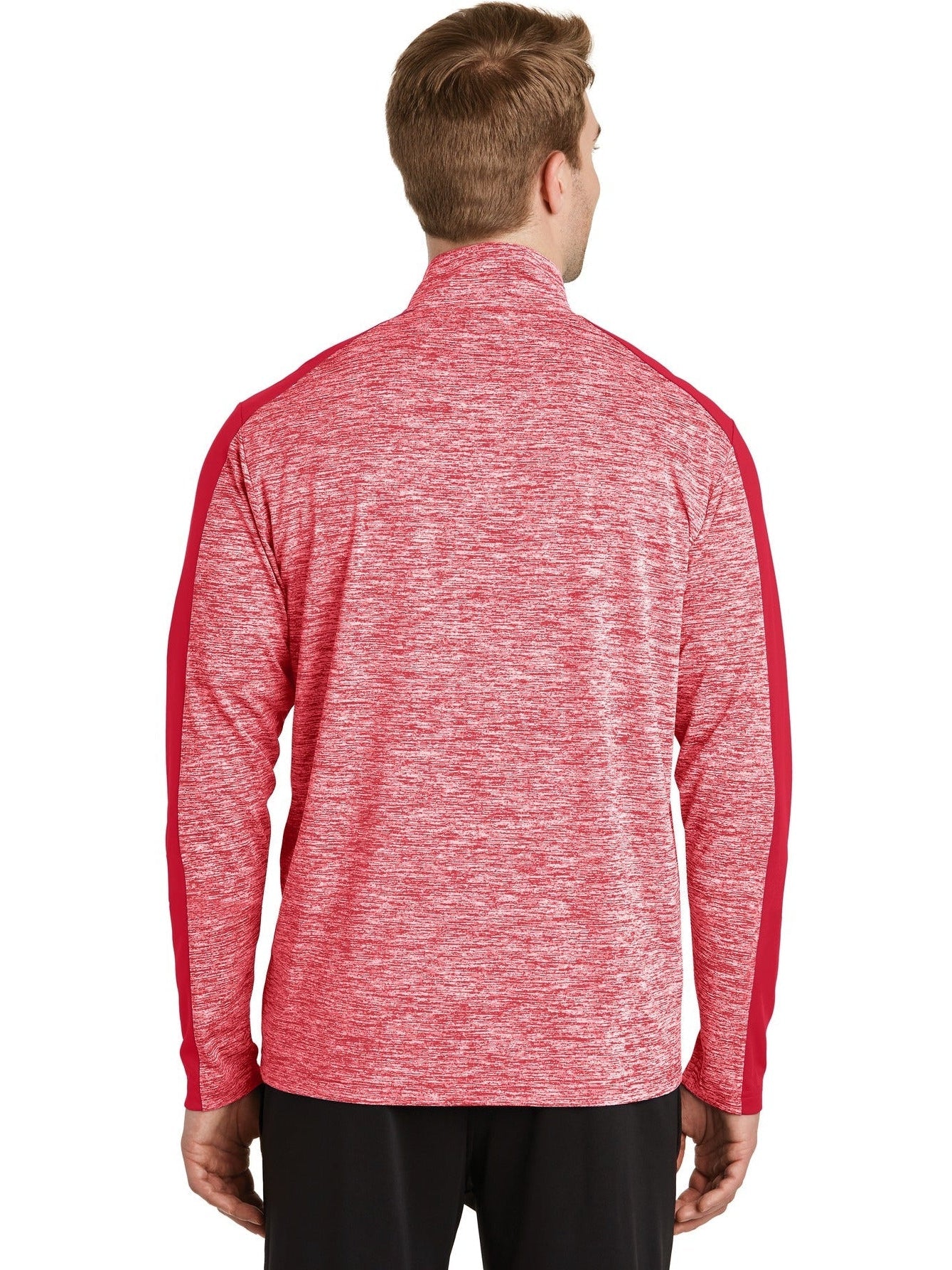 no-logo Sport-Tek PosiCharge Electric Heather Colorblock 1/4-Zip Pullover-Regular-Sport-Tek-Thread Logic