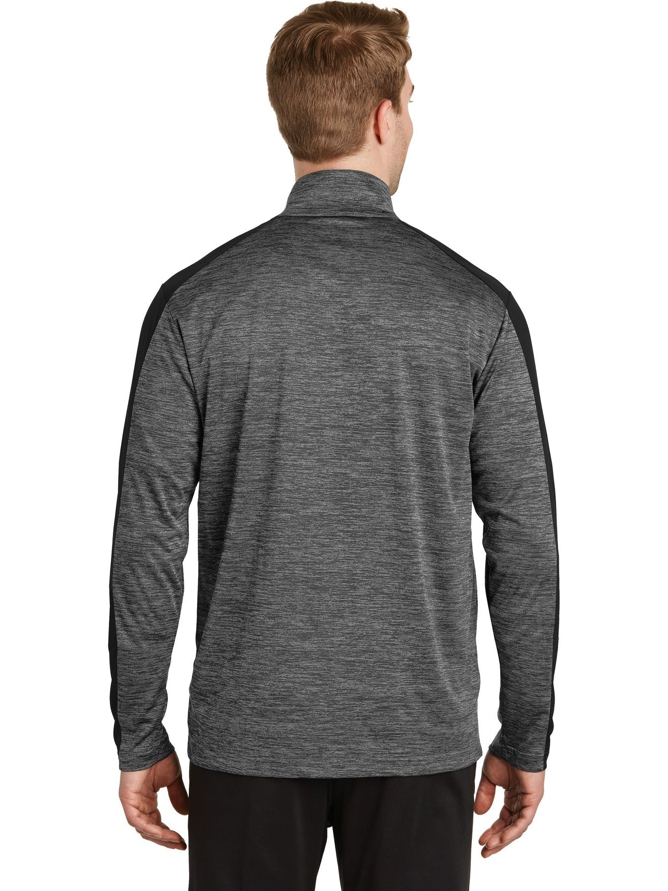 no-logo Sport-Tek PosiCharge Electric Heather Colorblock 1/4-Zip Pullover-Regular-Sport-Tek-Thread Logic