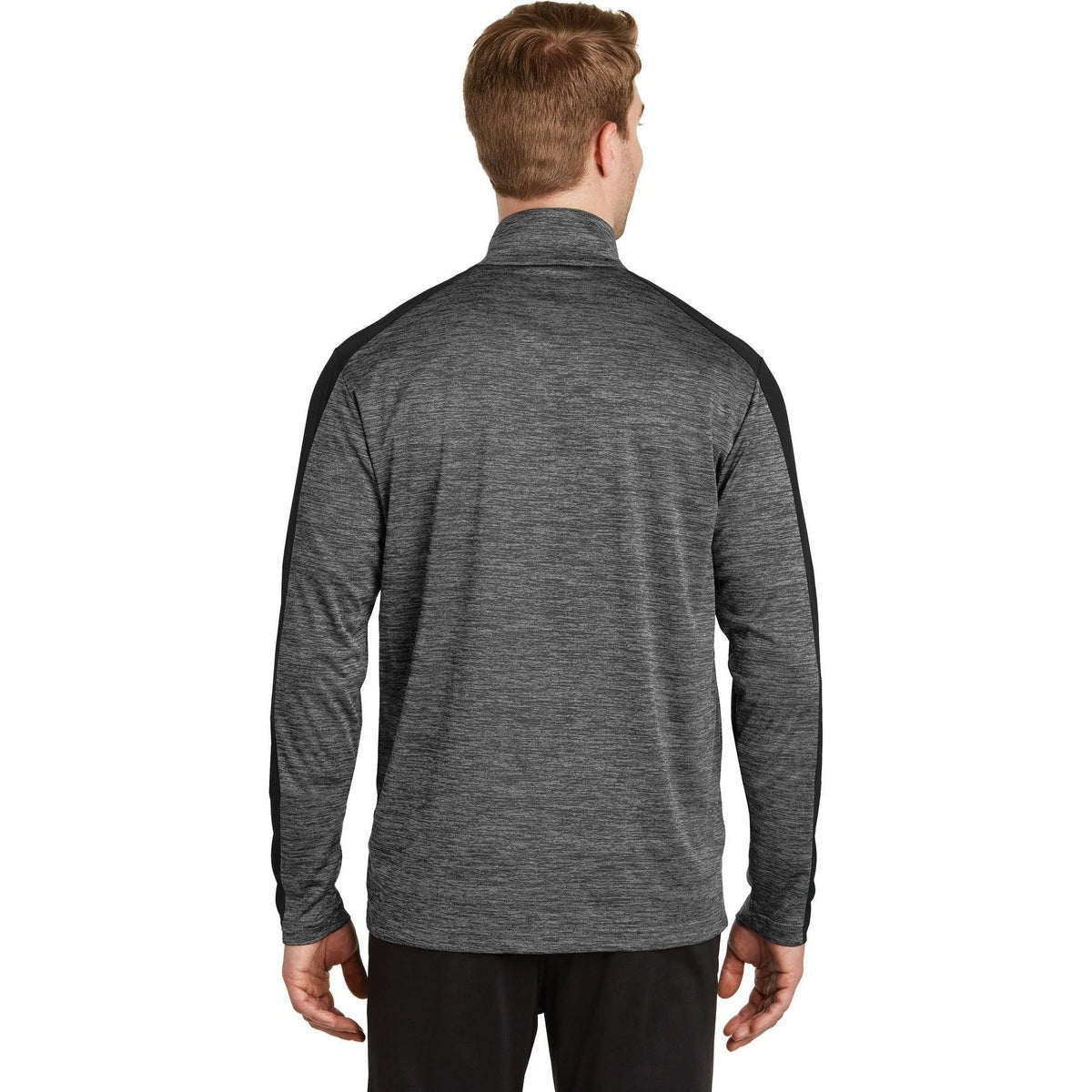 no-logo Sport-Tek PosiCharge Electric Heather Colorblock 1/4-Zip Pullover-Quarter Zips-Sport-Tek-Thread Logic
