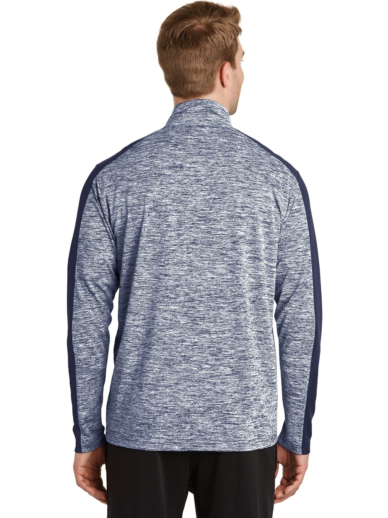 no-logo Sport-Tek PosiCharge Electric Heather Colorblock 1/4-Zip Pullover-Regular-Sport-Tek-Thread Logic