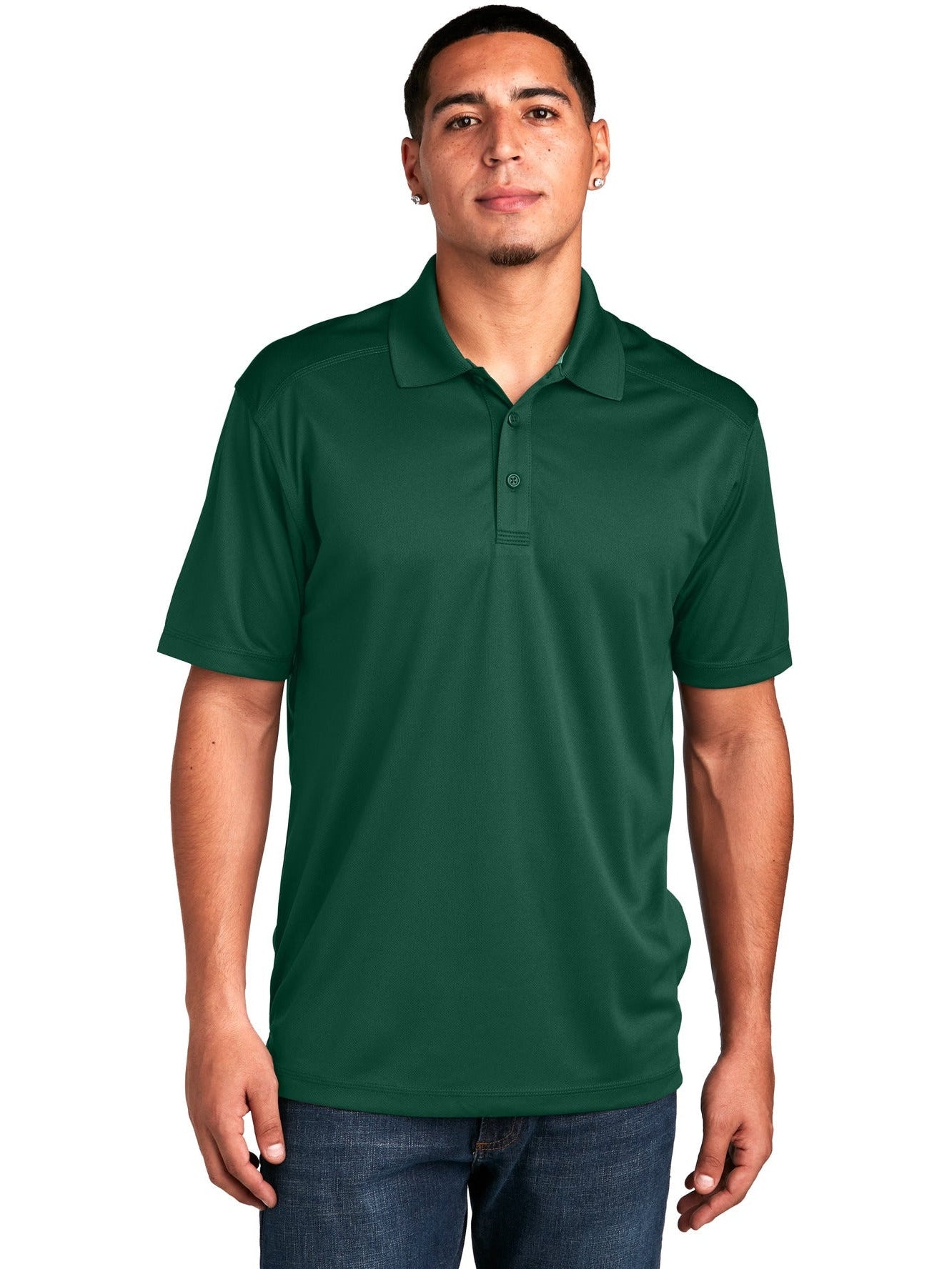  Sport-Tek PosiCharge Micro-Mesh Polo-Regular-Sport-Tek-Forest Green-S-Thread Logic