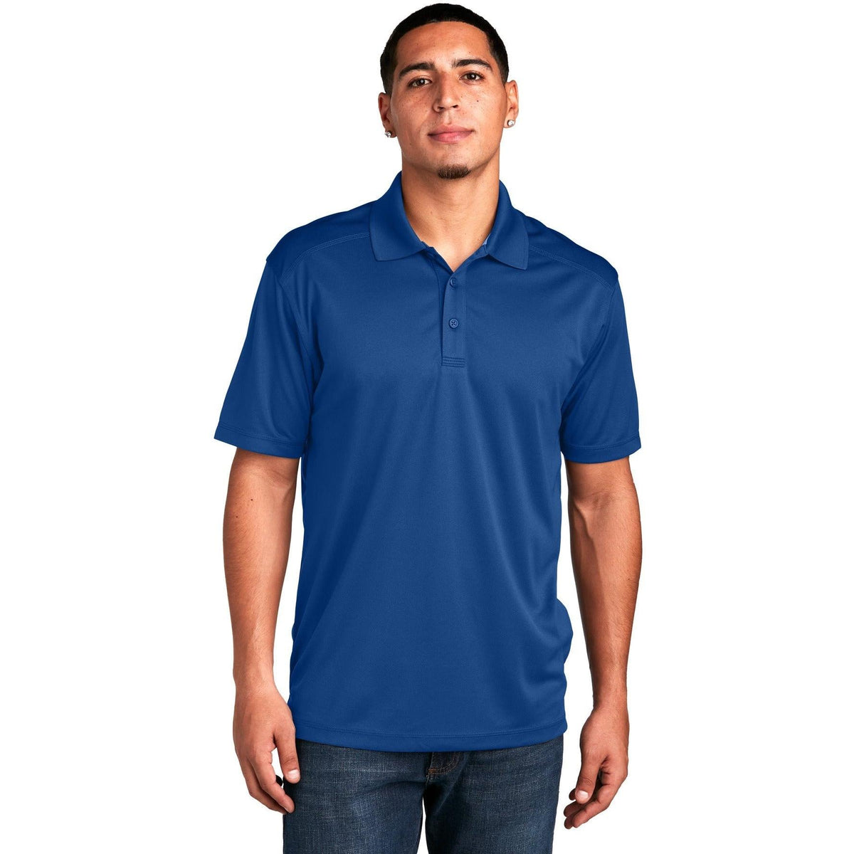 no-logo  Sport-Tek PosiCharge Micro-Mesh Polo-Regular-Sport-Tek-True Royal-S-Thread Logic