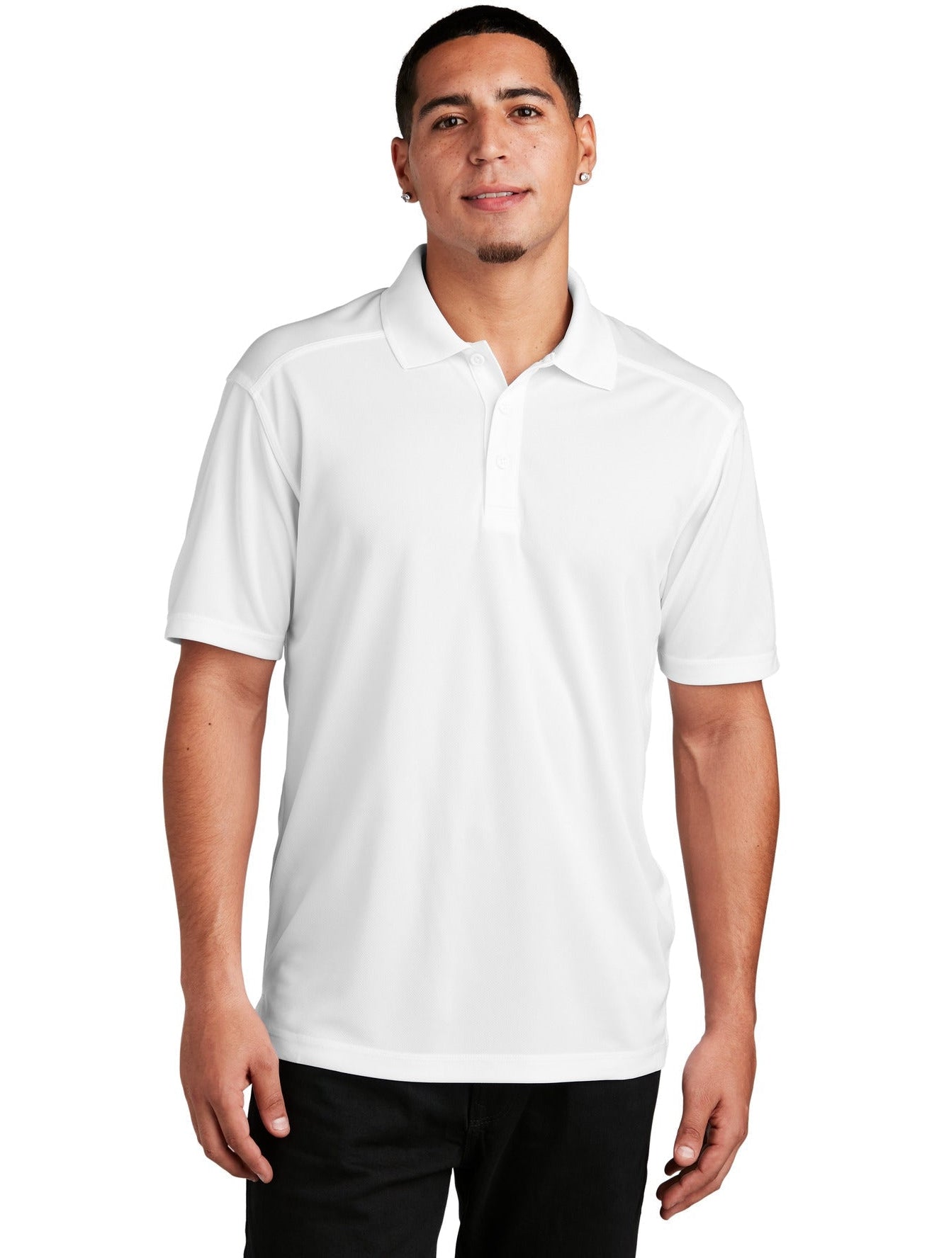  Sport-Tek PosiCharge Micro-Mesh Polo-Regular-Sport-Tek-White-S-Thread Logic