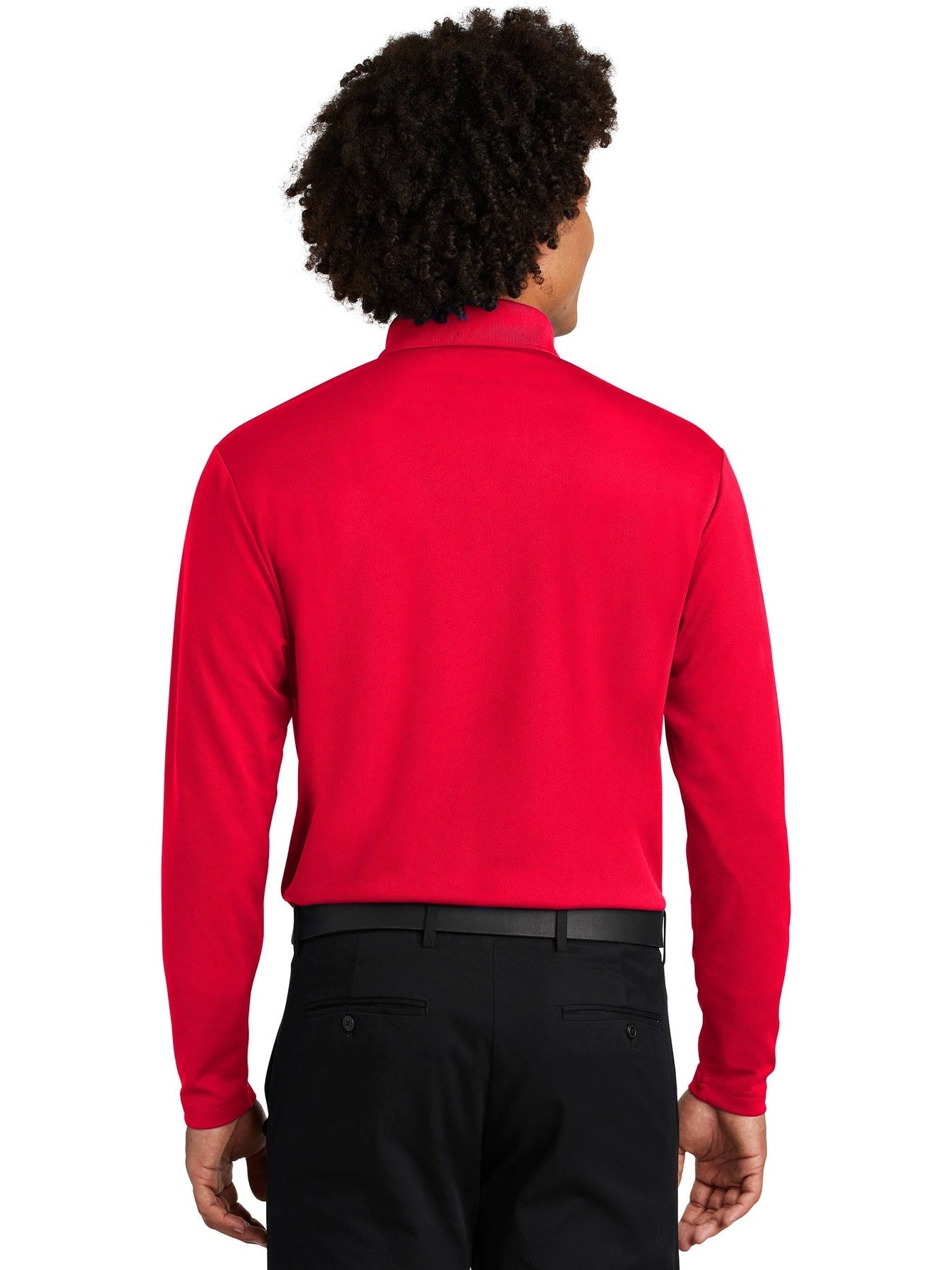 no-logo Sport-Tek PosiCharge RacerMesh Long Sleeve Polo-Regular-Sport-Tek-Thread Logic