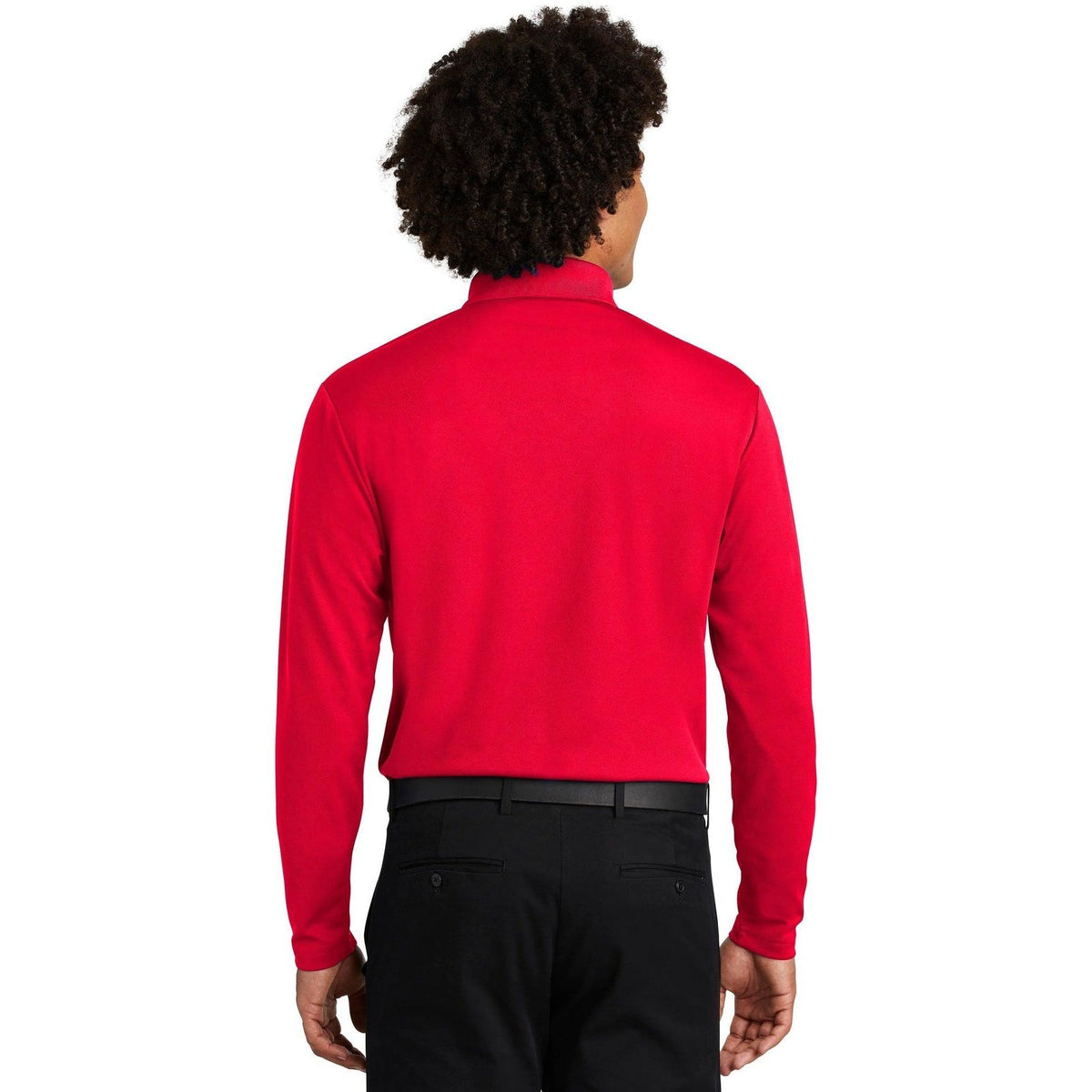 no-logo Sport-Tek PosiCharge RacerMesh Long Sleeve Polo-Polos-Sport-Tek-Thread Logic