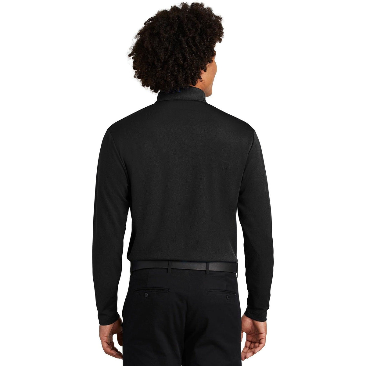 no-logo Sport-Tek PosiCharge RacerMesh Long Sleeve Polo-Polos-Sport-Tek-Thread Logic