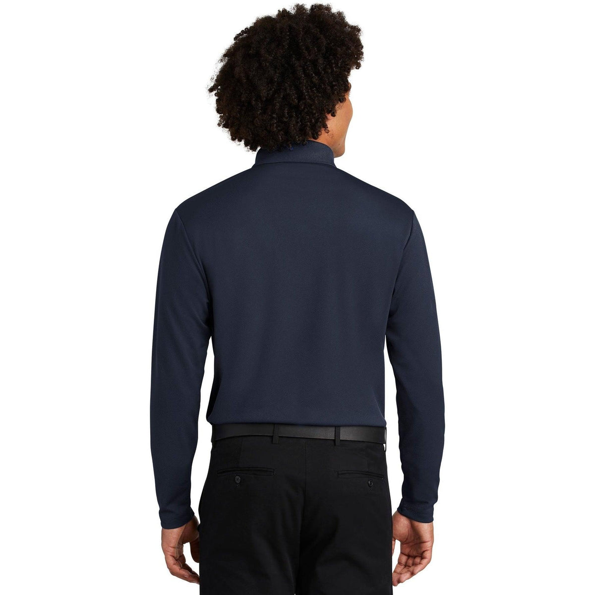 no-logo Sport-Tek PosiCharge RacerMesh Long Sleeve Polo-Polos-Sport-Tek-Thread Logic
