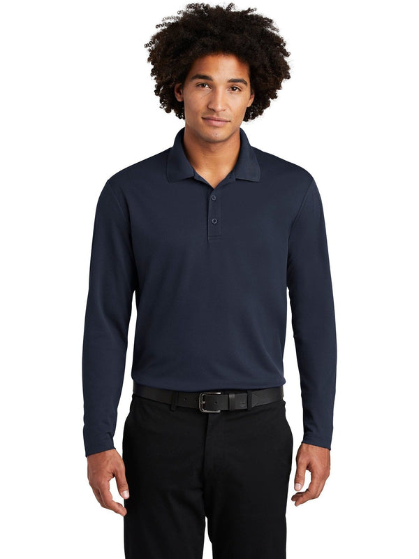  Sport-Tek PosiCharge RacerMesh Long Sleeve Polo-Regular-Sport-Tek-True Navy-S-Thread Logic