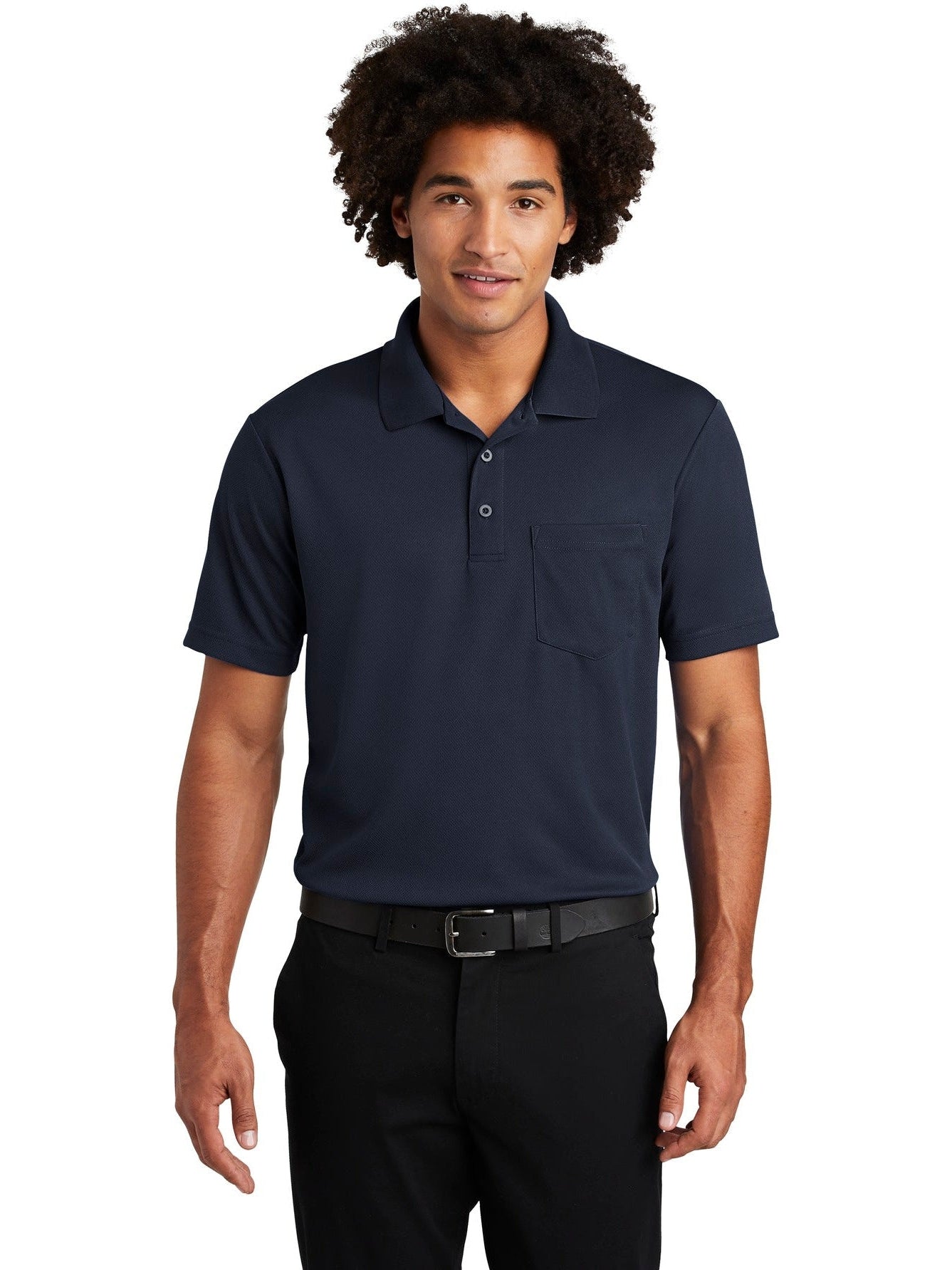  Sport-Tek PosiCharge RacerMesh Pocket Polo-Regular-Sport-Tek-True Navy-S-Thread Logic