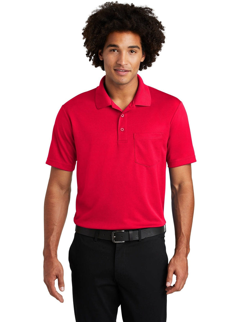  Sport-Tek PosiCharge RacerMesh Pocket Polo-Regular-Sport-Tek-True Red-S-Thread Logic