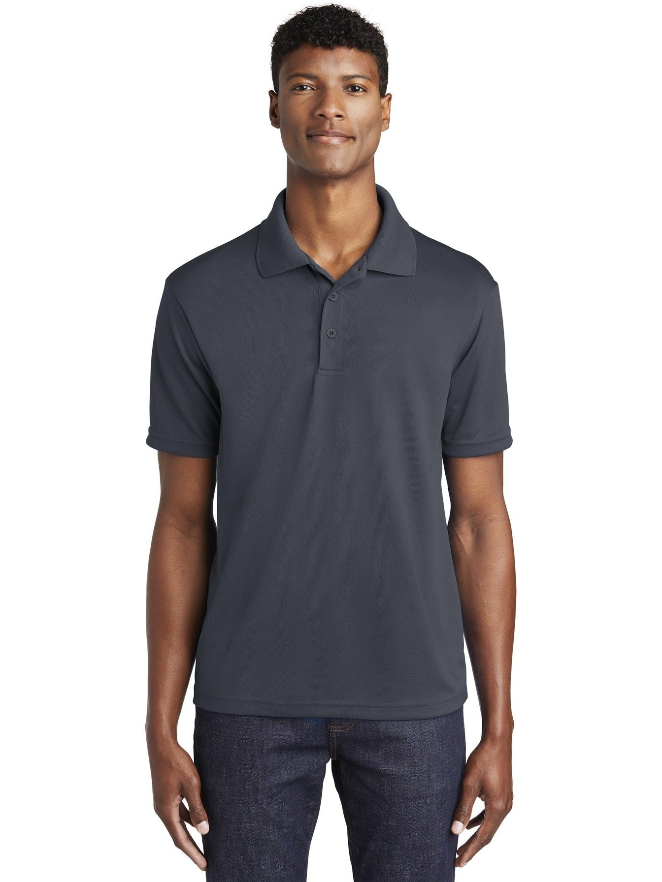  Sport-Tek PosiCharge RacerMesh Polo-Regular-Sport-Tek-Graphite-S-Thread Logic