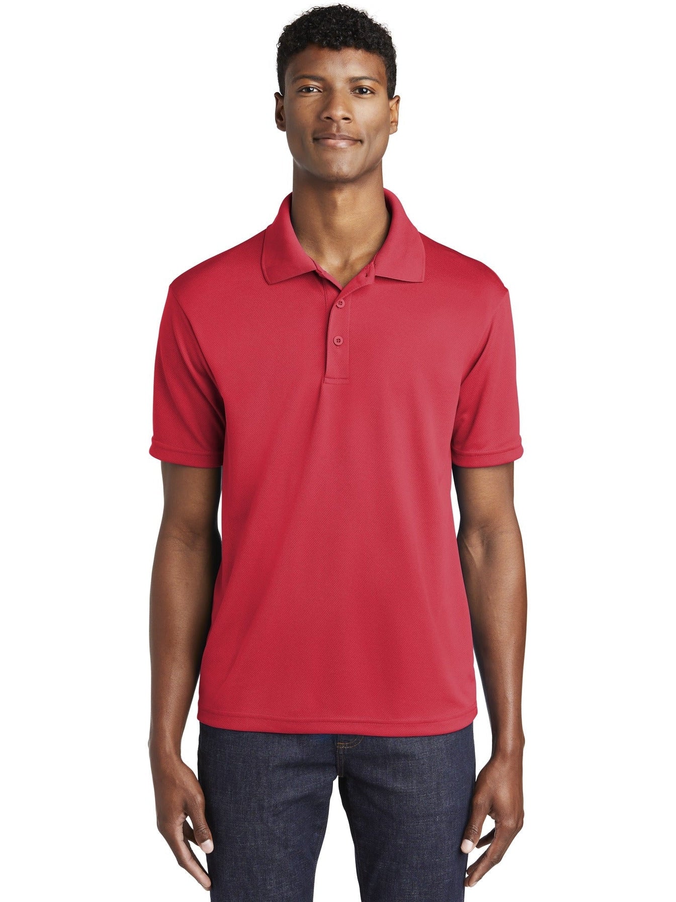  Sport-Tek PosiCharge RacerMesh Polo-Regular-Sport-Tek-True Red-S-Thread Logic