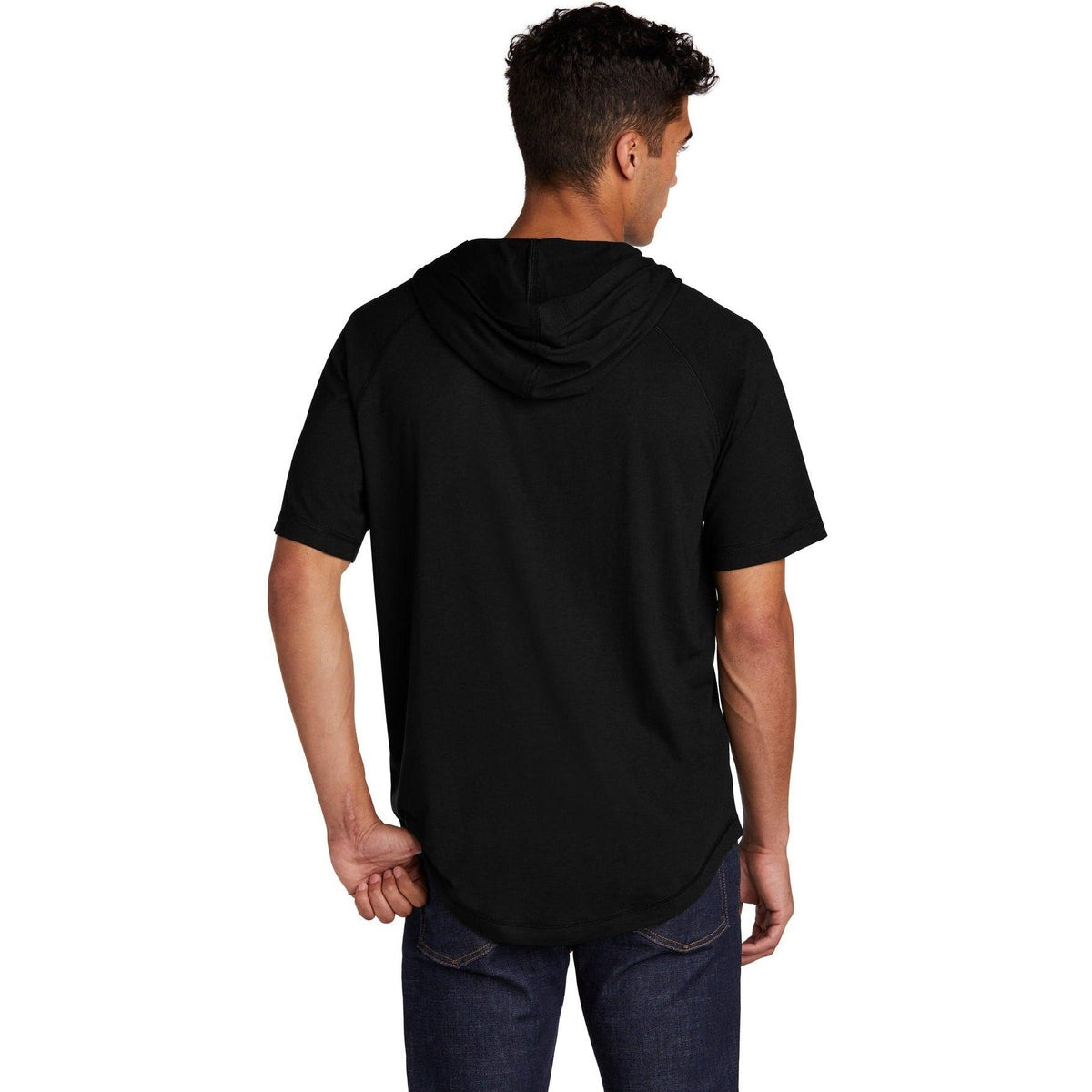 no-logo Sport-Tek PosiCharge Tri-Blend Wicking Short Sleeve Hoodie-Hoodies-Sport-Tek-Thread Logic