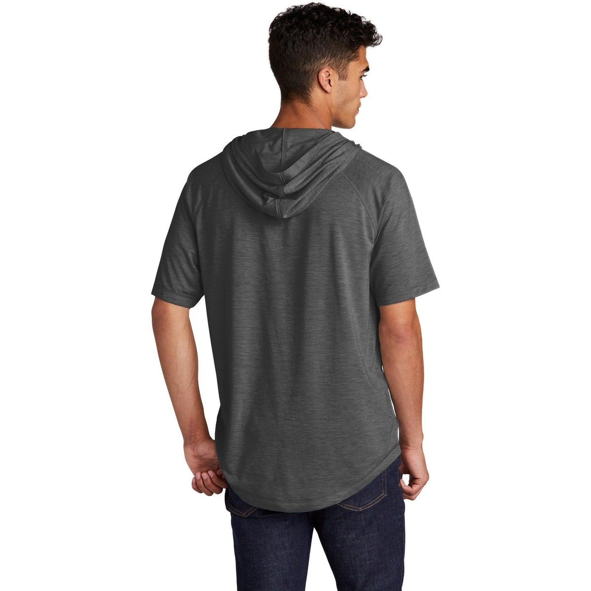no-logo Sport-Tek PosiCharge Tri-Blend Wicking Short Sleeve Hoodie-Hoodies-Sport-Tek-Thread Logic