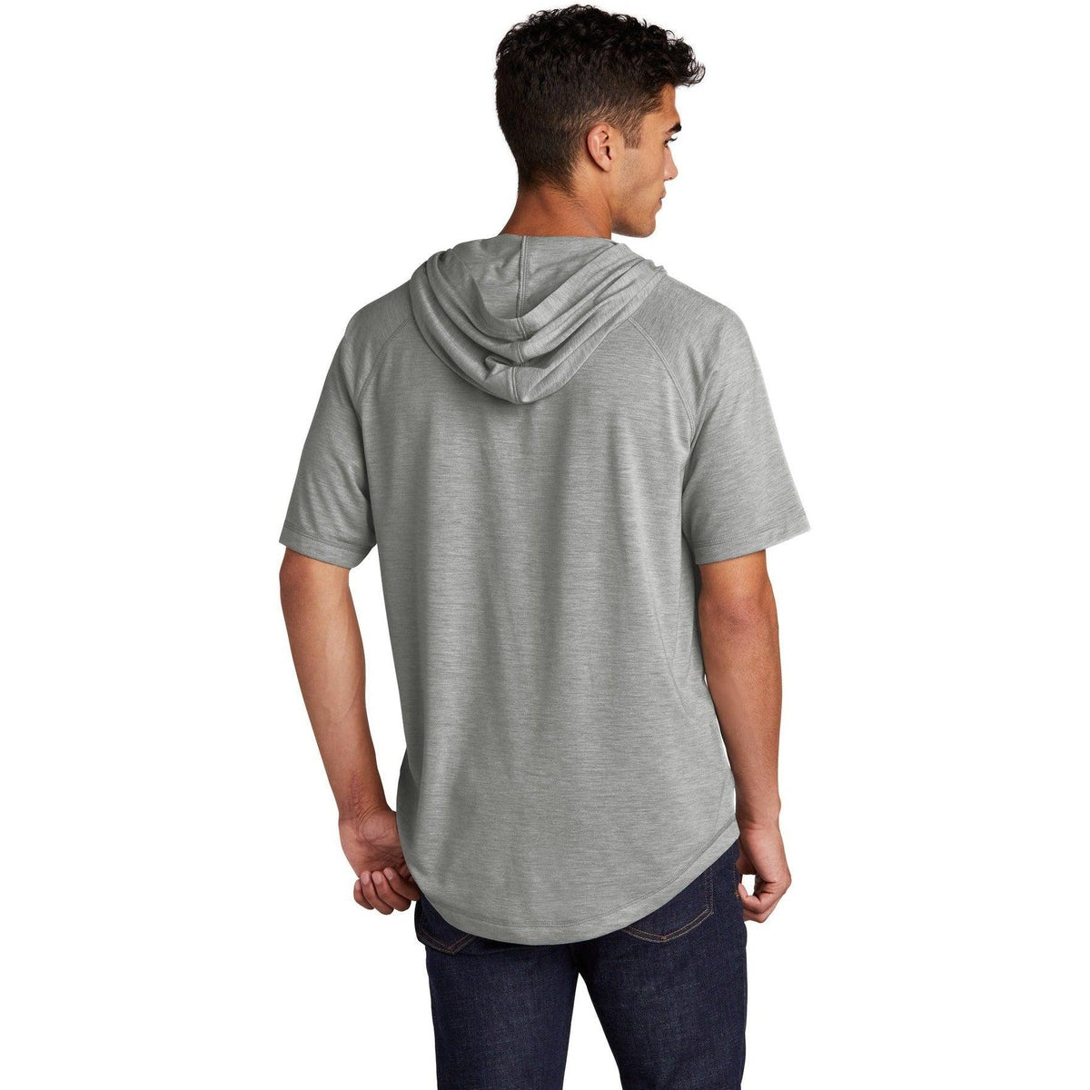 no-logo Sport-Tek PosiCharge Tri-Blend Wicking Short Sleeve Hoodie-Hoodies-Sport-Tek-Thread Logic