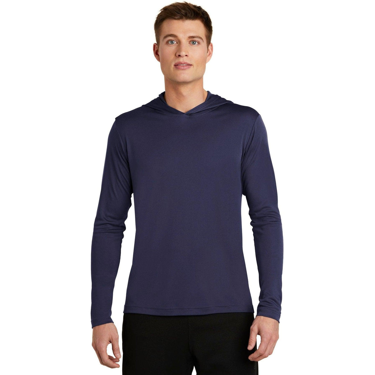 no-logo  Sport-Tek Posicharge Competitor Hooded Pullover-Regular-Sport-Tek-True Navy-S-Thread Logic