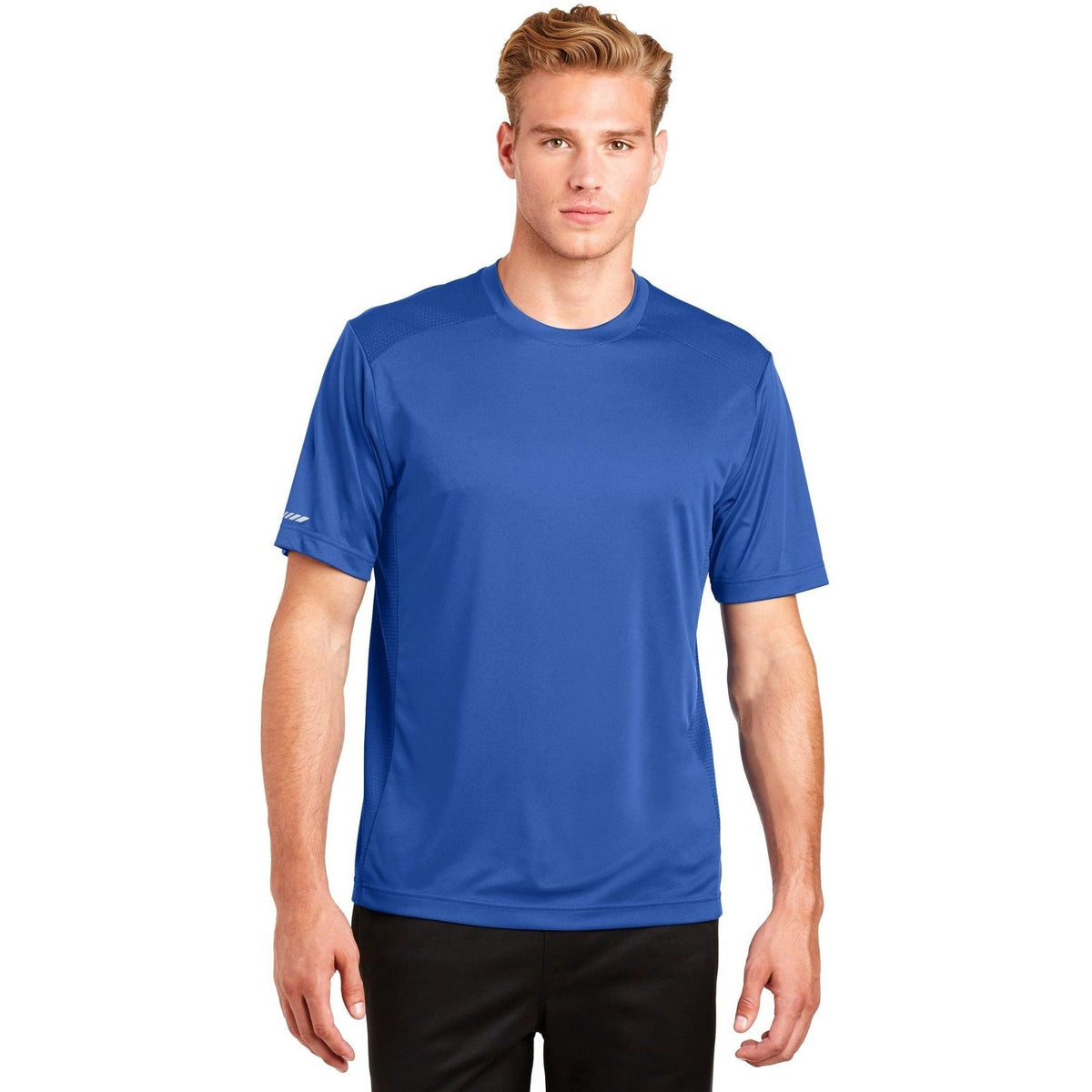 no-logo  Sport-Tek Posicharge Elevate Tee-Regular-Sport-Tek-True Royal-S-Thread Logic