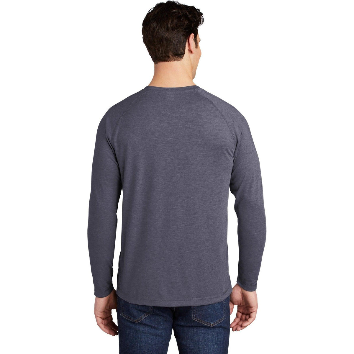no-logo Sport-Tek Posicharge Long Sleeve Tri-Blend Wicking Raglan Tee-Regular-Sport-Tek-Thread Logic