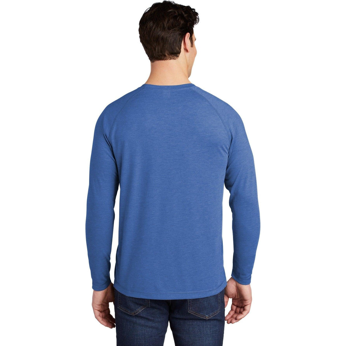 no-logo Sport-Tek Posicharge Long Sleeve Tri-Blend Wicking Raglan Tee-Regular-Sport-Tek-Thread Logic