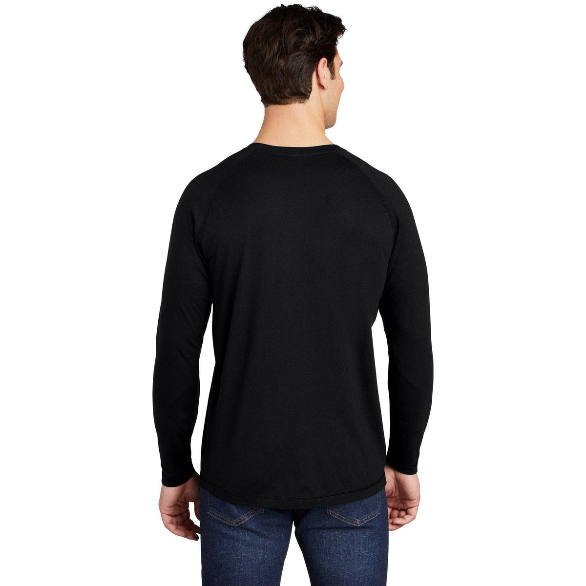 no-logo Sport-Tek Posicharge Long Sleeve Tri-Blend Wicking Raglan Tee-Regular-Sport-Tek-Thread Logic
