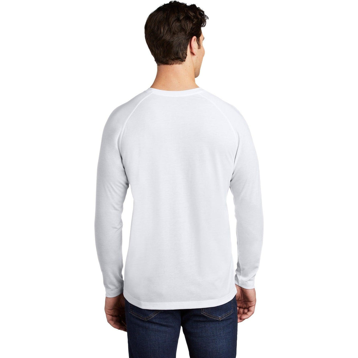 no-logo Sport-Tek Posicharge Long Sleeve Tri-Blend Wicking Raglan Tee-Regular-Sport-Tek-Thread Logic