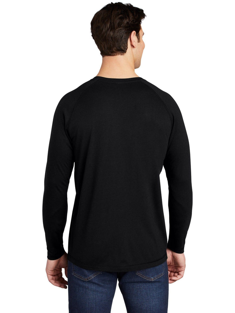 no-logo Sport-Tek Posicharge Long Sleeve Tri-Blend Wicking Raglan Tee-Regular-Sport-Tek-Thread Logic