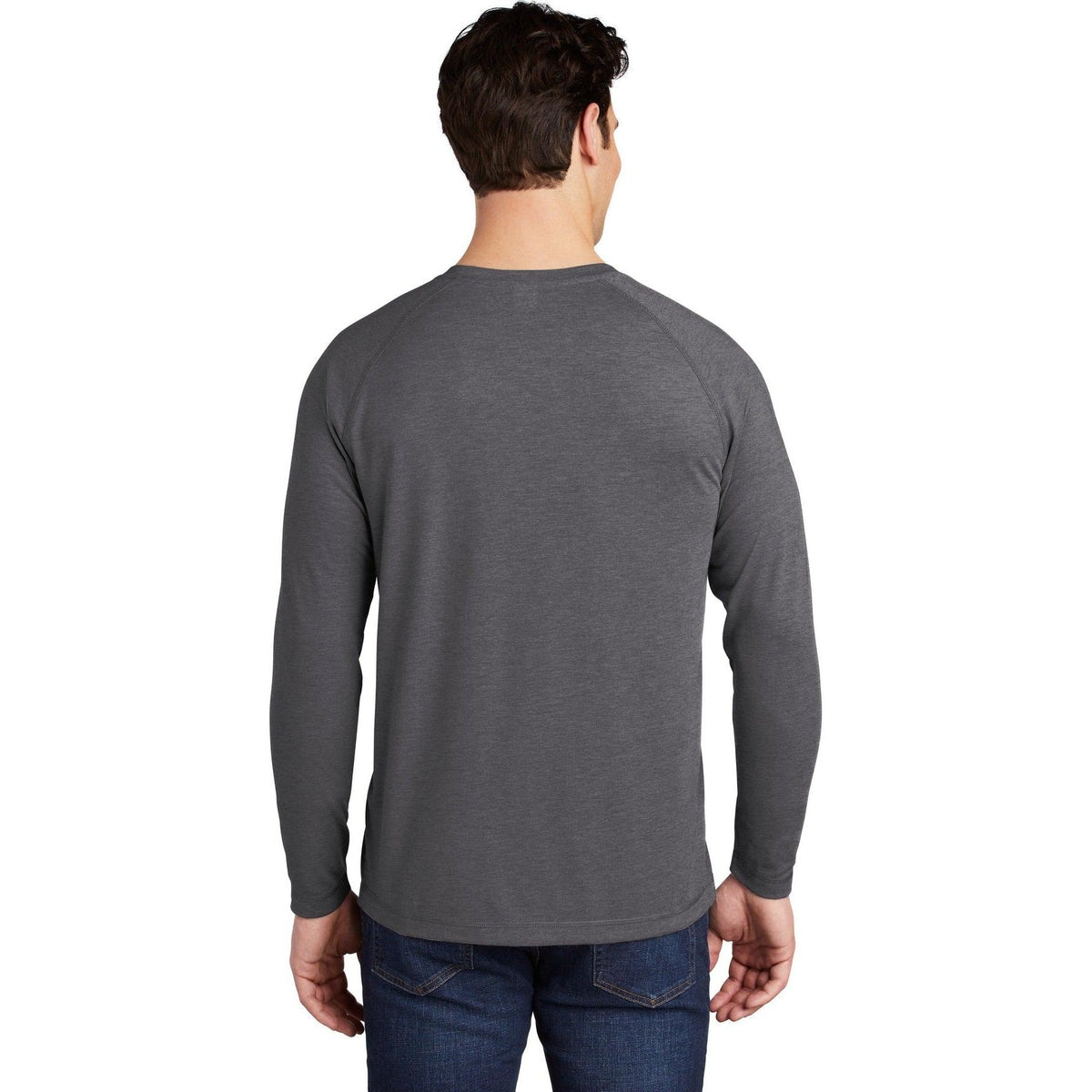 no-logo Sport-Tek Posicharge Long Sleeve Tri-Blend Wicking Raglan Tee-Regular-Sport-Tek-Thread Logic
