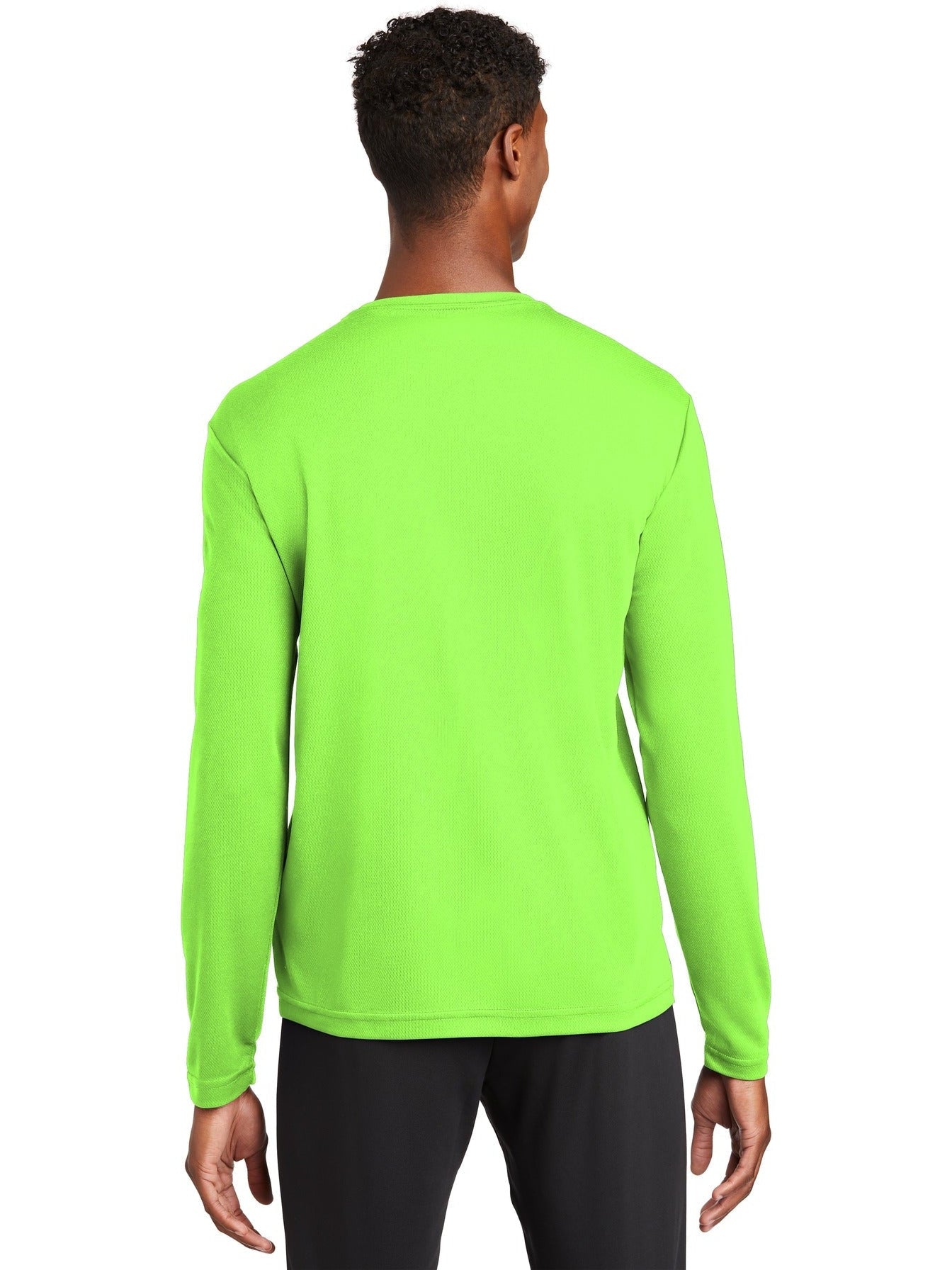 no-logo Sport-Tek Posicharge Racermesh Long Sleeve Tee-Regular-Sport-Tek-Thread Logic
