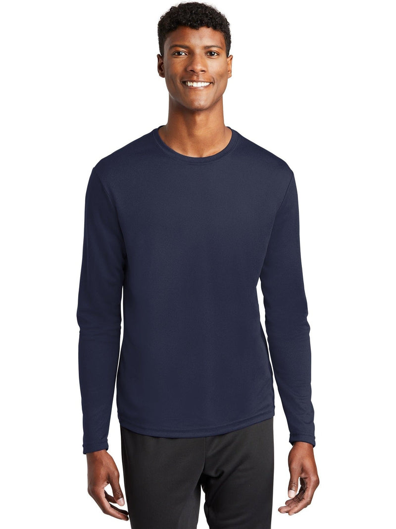  Sport-Tek Posicharge Racermesh Long Sleeve Tee-Regular-Sport-Tek-True Navy-S-Thread Logic