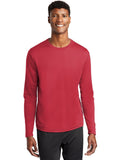  Sport-Tek Posicharge Racermesh Long Sleeve Tee-Regular-Sport-Tek-True Red-S-Thread Logic