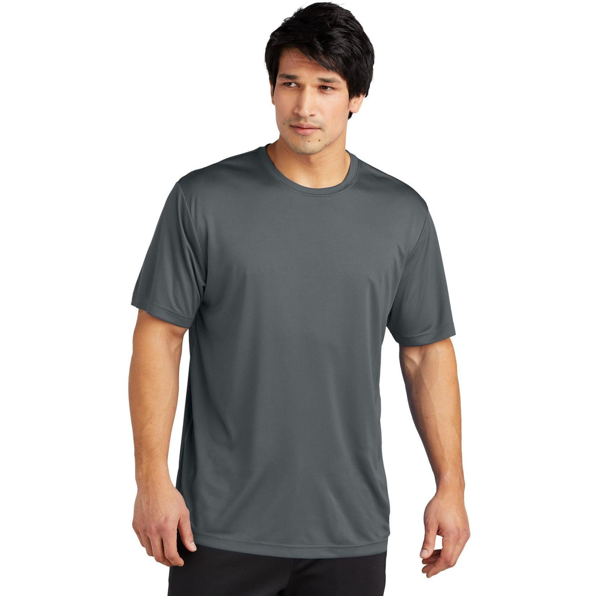no-logo  Sport-Tek Posicharge Re-Compete Tee-Regular-Sport-Tek-Iron Grey-S-Thread Logic