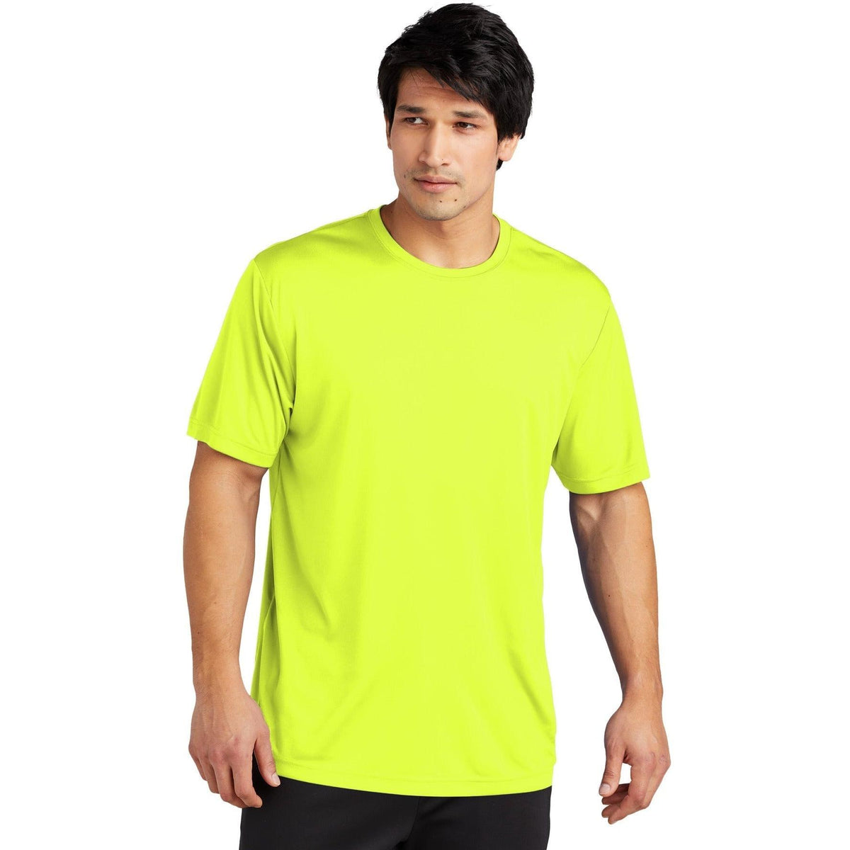 no-logo  Sport-Tek Posicharge Re-Compete Tee-Regular-Sport-Tek-Neon Yellow-S-Thread Logic