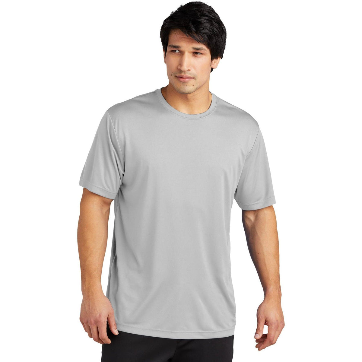 no-logo  Sport-Tek Posicharge Re-Compete Tee-Regular-Sport-Tek-Silver-S-Thread Logic
