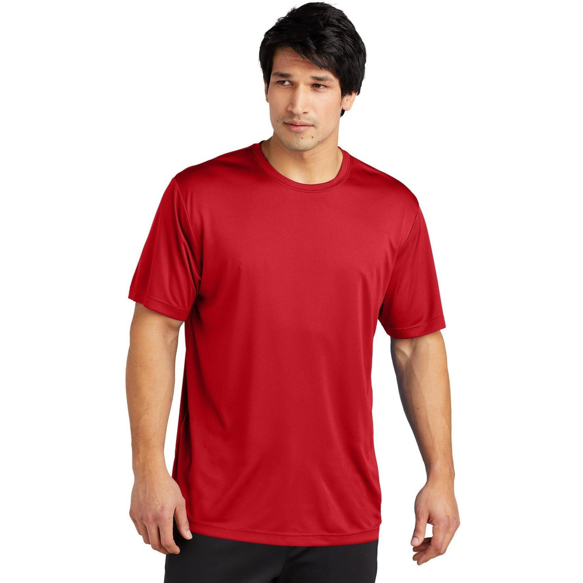 no-logo  Sport-Tek Posicharge Re-Compete Tee-Regular-Sport-Tek-True Red-S-Thread Logic