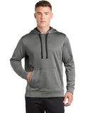  Sport-Tek Posicharge Sport-Wick Heather Fleece Hooded Pullover-Regular-Sport-Tek-Black Heather-S-Thread Logic